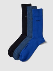 Socken mit Label-Detail im 3er-Pack von BOSS Blau - 32
