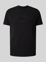 T-Shirt mit Label-Stitching von Karl Lagerfeld Schwarz - 36