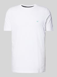 T-Shirt mit Label-Stitching von Fynch-Hatton Weiß - 24