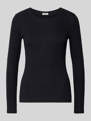 Slim fit shirt met lange mouwen van een mix van katoen en modal van Marc O'Polo - 26