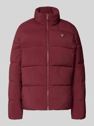 Gewatteerd jack met labelapplicatie, model 'NEW CLAUDIA' van Guess Activewear Bordeaux - 16