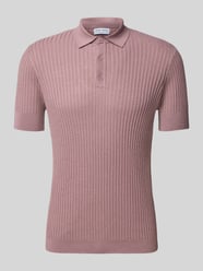slim fit poloshirt van viscosemix van Antony Morato Fuchsia - 8