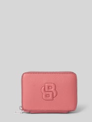 Portemonnee met logostitching, model 'Anett' van BOSS Fuchsia - 13