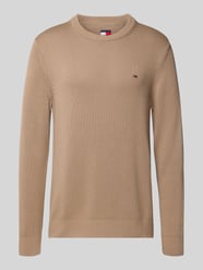 Regular Fit Strickpullover aus reiner Baumwolle von Tommy Jeans Beige - 14