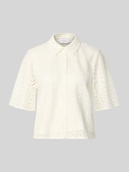Koszula bluzka w koronce o kroju regular fit od COMMA - 6