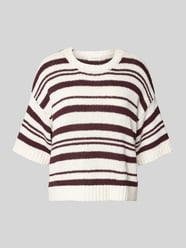 Strickpullover mit 1/2-Arm Modell 'Hannalie' von MSCH Copenhagen Bordeaux - 12