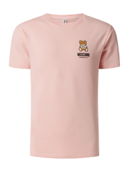 T-Shirt mit Logo Modell 'Underbear'  von Moschino Swim + Underwear Pink - 24