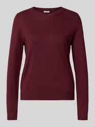 Regular fit gebreide pullover van viscosemix van s.Oliver RED LABEL Bordeaux - 9