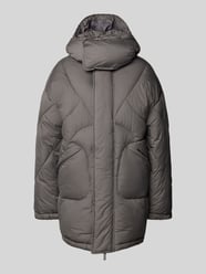 Steppjacke mit Kapuze von Review Grau - 11