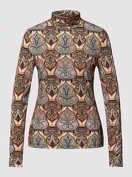 Shirt met lange mouwen en paisleymotief van More & More Roze - 17