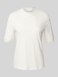 Regular fit T-shirt met elastische mouwboorden van Marc Cain - 40