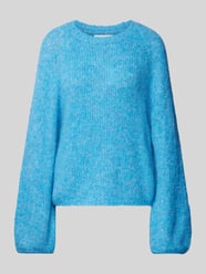 Strickpullover mit Glockenärmeln Modell 'FELLA' von Copenhagen Muse Blau - 18