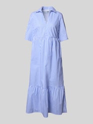 Hemdblusenkleid im Stufen-Look mit V-Ausschnitt von Christian Berg Woman - 15