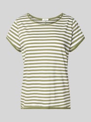 krój regular fit t-shirt z bawełny z cieniowanej przędzy od s.Oliver RED LABEL - 15