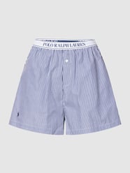 Korte pyjamabroek met elastische band met logo van Polo Ralph Lauren - 11