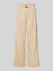 Wide Leg Hose mit Gürtel Modell 'LEA' von Mango Beige - 30