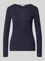 Longsleeve mit Rundhalsausschnitt und Knopfleiste von Christian Berg Woman - 41