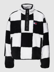 Oversized Jacke mit kurzem Reißverschluss von Tommy Jeans Schwarz - 45