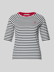 T-shirt o kroju shaping fit z czystej Bawełny od Tom Tailor Denim - 17