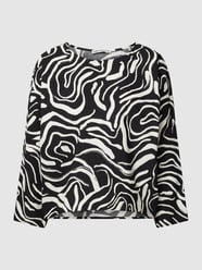 Blouseshirt met dierenprint, model 'NIALINI' van Drykorn Grijs / zwart - 27