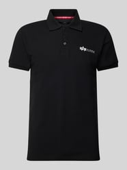 Regular Fit Poloshirt mit Label-Print von Alpha Industries - 22