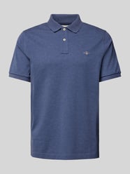 Regular Fit Poloshirt mit Label-Stitching von Gant Blau - 32