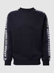 Sweatshirt mit Label-Stitching von ARMANI EXCHANGE Blau - 8