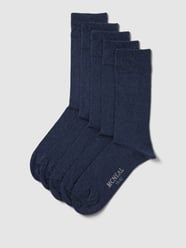 Socken mit elastischem Rippenbündchen im 5er-Pack von MCNEAL Blau - 33