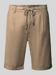 Chino-shorts met trekkoord model 'DAWSON' van LERROS Beige - 16