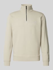 Sweatshirt mit Stehkragen Modell 'Zetrust' von BOSS Orange Beige - 4