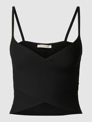 Crop Top in Wickel-Optik von REVIEW Grau / Schwarz - 17
