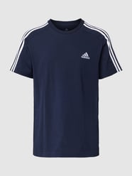 T-Shirt mit Kontraststreifen von ADIDAS SPORTSWEAR Blau - 36