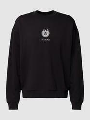 Sweatshirt mit Looney Tunes®-Stitching in black von Iceberg Schwarz - 9