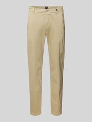 Slim Fit Chino mit Logo-Applikation Modell 'Tius' von Strellson Beige - 6