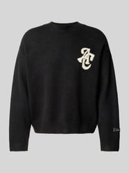 Sweter z dzianiny z detalem z logo od ANOTHER COTTON LAB - 47