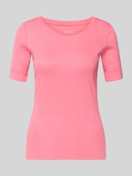 t-shirt z okrągłym dekoltem i rękawem o dł. 1/2 od Marc Cain - 29
