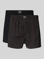 Regular fit boxershorts van 100% katoen in set van 2 model 'CW PEACH' van BOSS Beige - 5