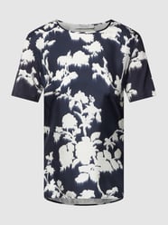 Blouseshirt met all-over motief, model 'FAGUS' van MaxMara Leisure Blauw - 17
