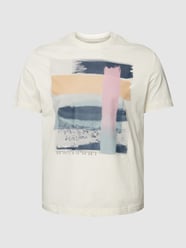 PLUS SIZE T-Shirt mit Motiv-Print von Tom Tailor Plus Beige - 45