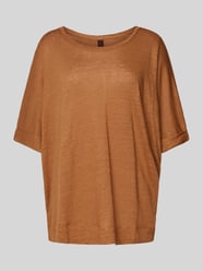 Oversized T-shirt met ronde hals van Stefanel Bruin - 9