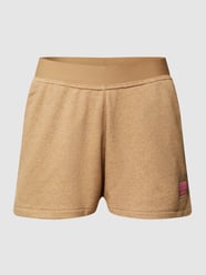 Sweatshorts mit Label-Patch von adidas Originals Beige - 4