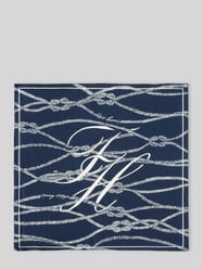Chusta z czystego jedwabiu z nadruk z logo od Tommy Hilfiger - 47