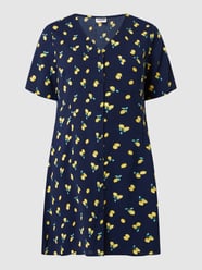 Blusenkleid mit kurzen Ärmeln Modell 'Joe' von Noisy May Blau - 39