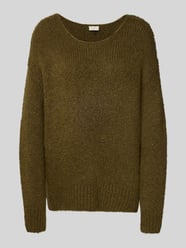 Sweter z dzianiny z okrągłym dekoltem od Milano Italy - 33