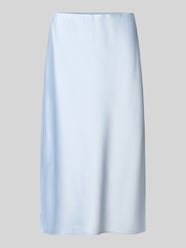 Spódnica midi z satyny z rozcięciami po bokach od Calvin Klein Womenswear - 36