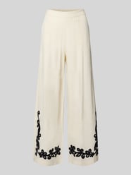Stoffhose aus Viskose-Mix in 7/8-Länge Modell 'POLLI' von VILA Beige - 24
