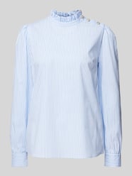 Regular Fit Blusenshirt mit Label-Details von Rich & Royal Blau - 20