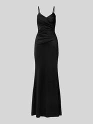 Abendkleid mit seitlicher Raffung von TROYDEN COLLECTION Schwarz - 42