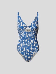 Badeanzug mit floralem Muster von Tory Burch Blau / Türkis - 4
