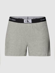 Korte broek met labeldetails van Calvin Klein Jeans Grijs / zwart - 40